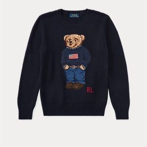 Polo bear cotton sweater